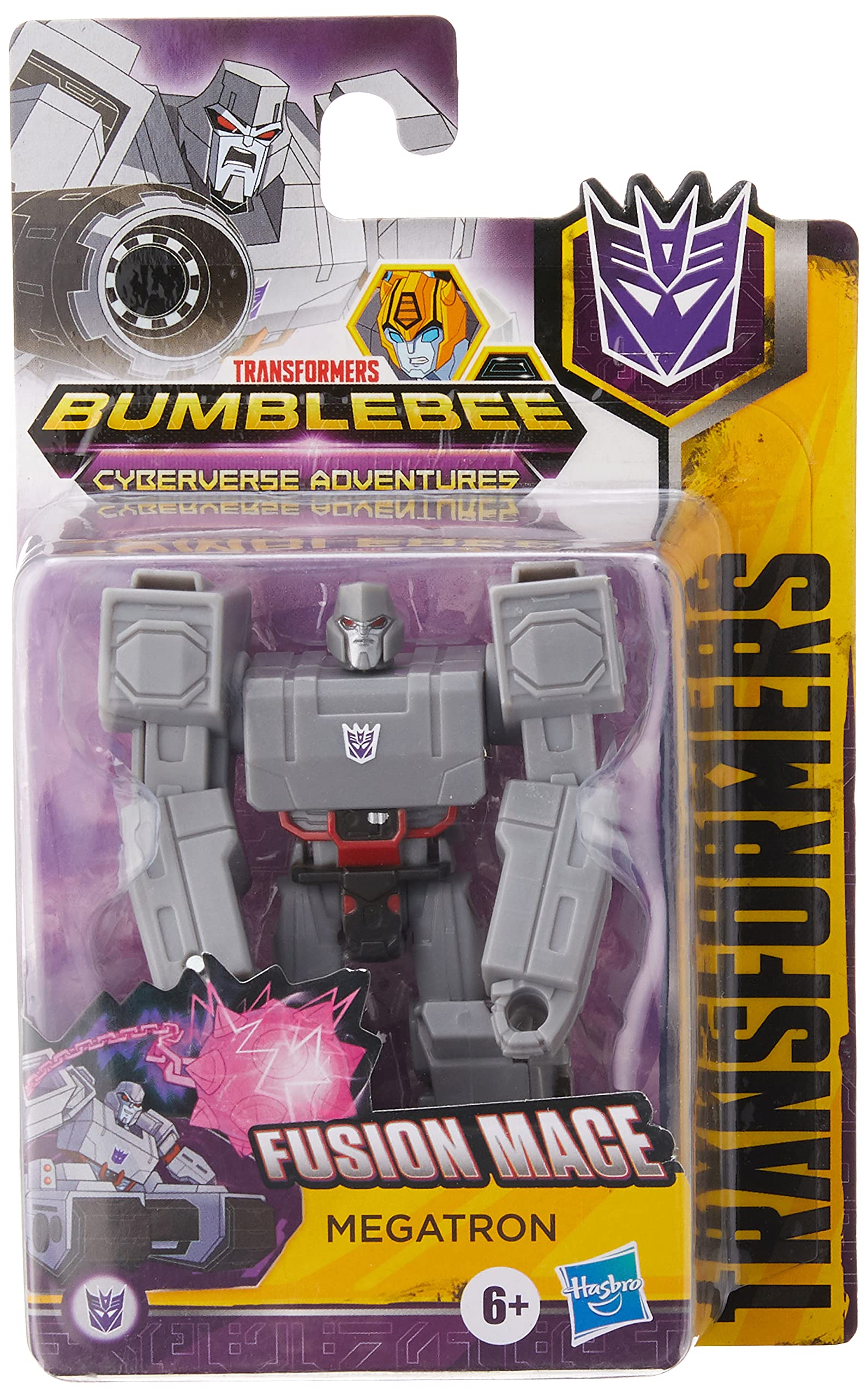 Transformers Cyberverse Adventures Action Attackers Fusion MACE Megatron Toy Figure - Collectible Decepticon Leader Robot - Perfect for Kids' Playtime & Adult Collectors - Great for Birthday Gifts, Display Shelves & Action Scenes