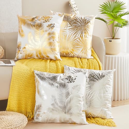 Gold Ans Silver Stamping Leaves 18inch