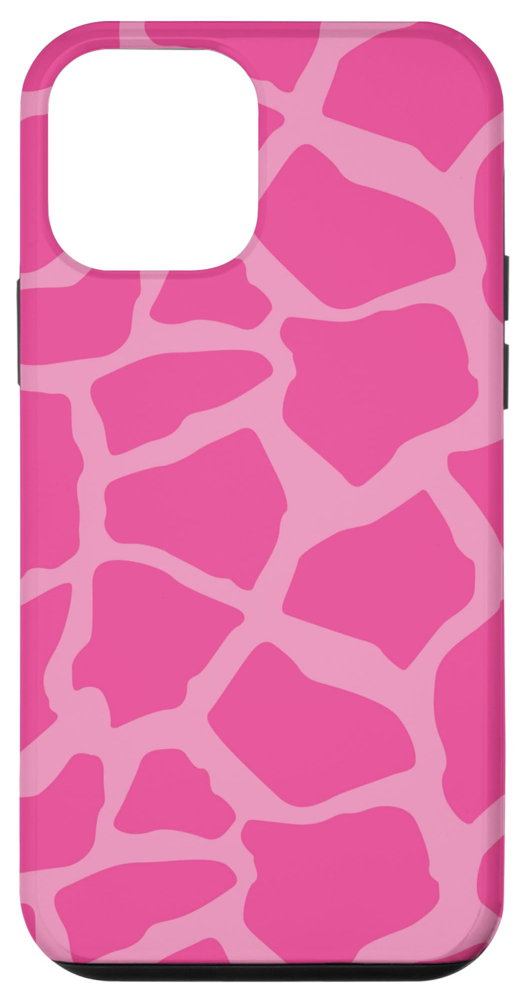 iPhone 12 Mini Pink Giraffe Print Phone Case - Cute Animal Design Protective Cover for Women & Girls | Perfect for Everyday Use, School & Travel