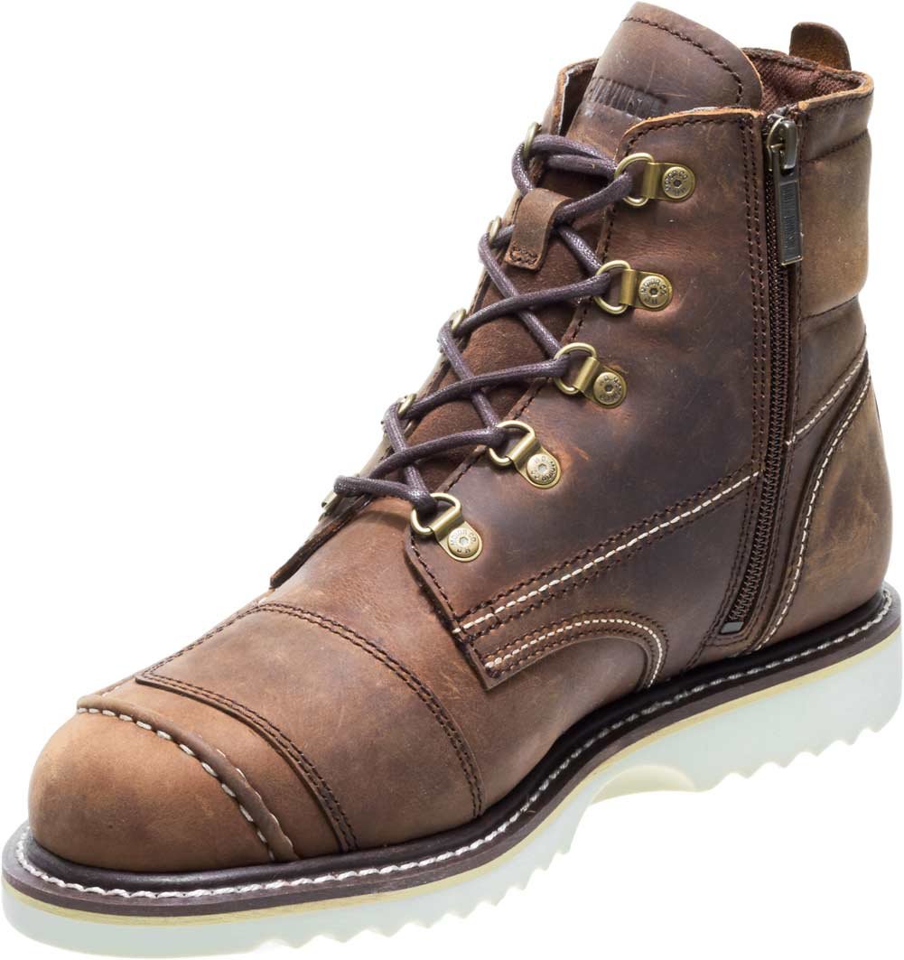 Harley-Davidson Men's Hagerman 5-Inch Brown Leather Motorcycle Boots - Durable Riding Boots for Cruiser Bikes & Long Distance Touring