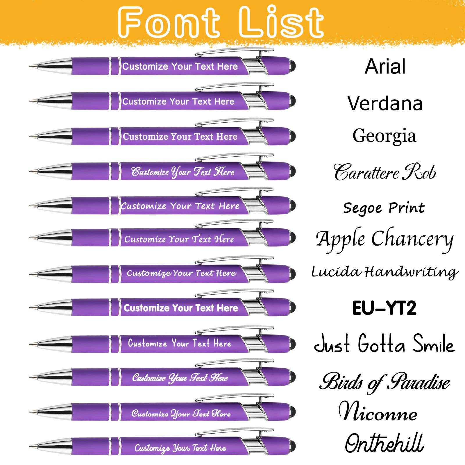 504 Pcs Personalized Pens with Free Name Engraving - Custom Metal Ballpoint Pens for Men & Women - Business, Office & Gifts - Stylus Tip, Black Ink, Click Action - Ideal for Corporate Events, Promotions & Employee Appreciation