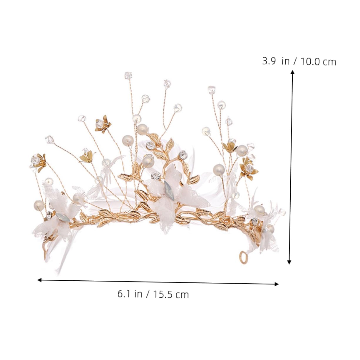 Elegant Wedding Tiara Crown for Women – Bridal Headpiece, Fairy Tiara, Bride Hair Hoop – Perfect for Weddings, Prom, Pageants & Special Occasions