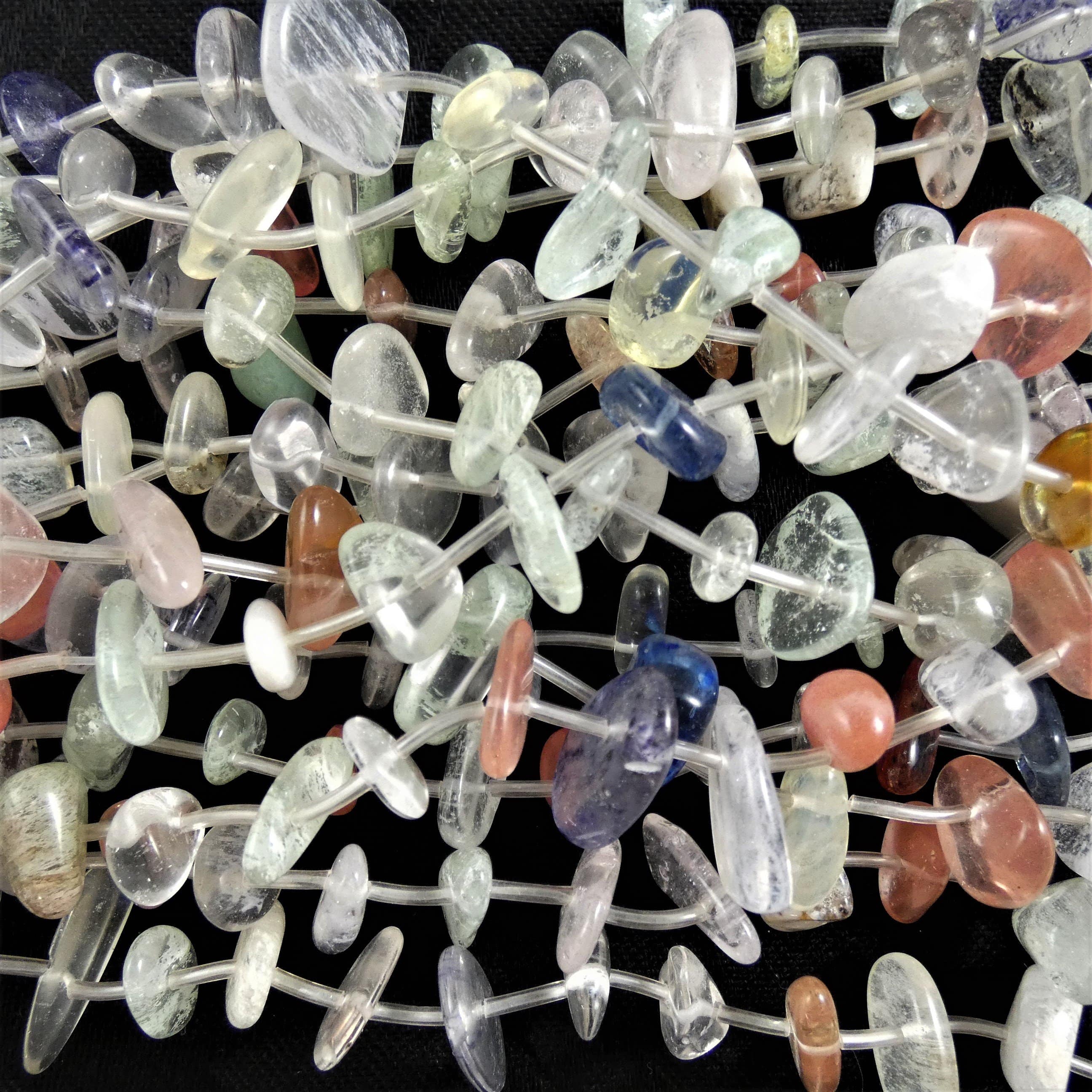 Natural Crackled Quartz Bead Strands for Jewelry Making - DIY Bracelet, Necklace & Craft Supplies - Perfect for Boho, Healing Crystal & Spiritual Jewelry Designs