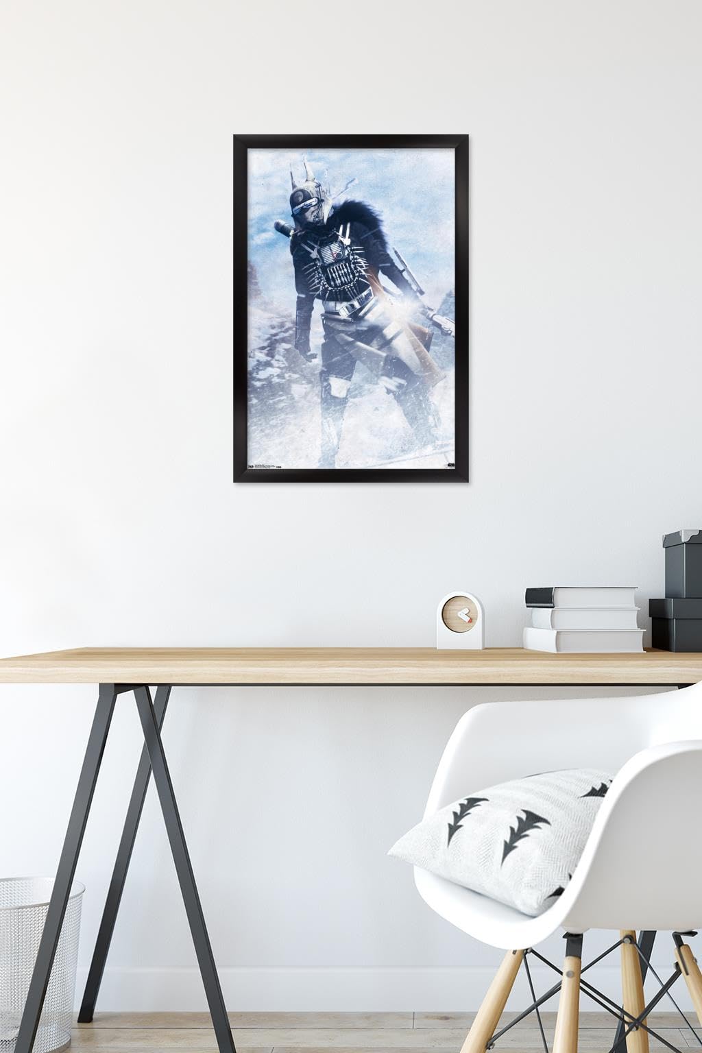 Star Wars Solo Enfys Nest Framed Movie Poster 22.4x14.7 Inches - Black Themed Wall Art for Bedroom, Living Room & Home Theater Decor