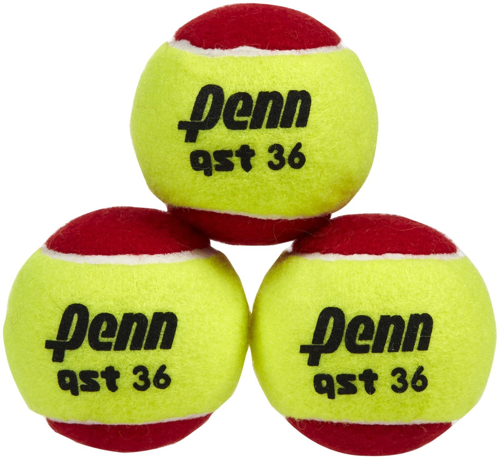 Penn QST 36 Felt Red Ball - Premium Tennis Training Balls for Practice & Match Play - Ideal for Court, Backyard & Coaching Sessions