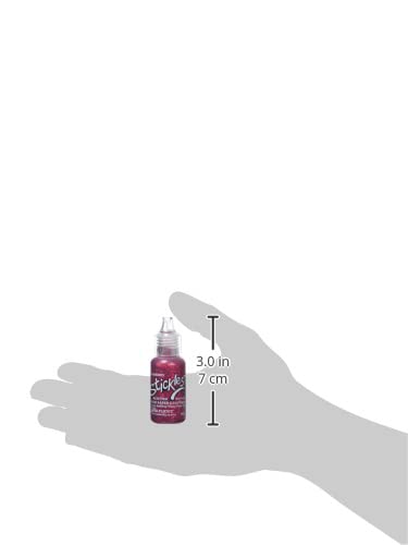 Cranberry Stickles Glitter Glue 0.5 oz - Red Glitter Craft Glue for Scrapbooking, DIY Cards, and Holiday Decorations