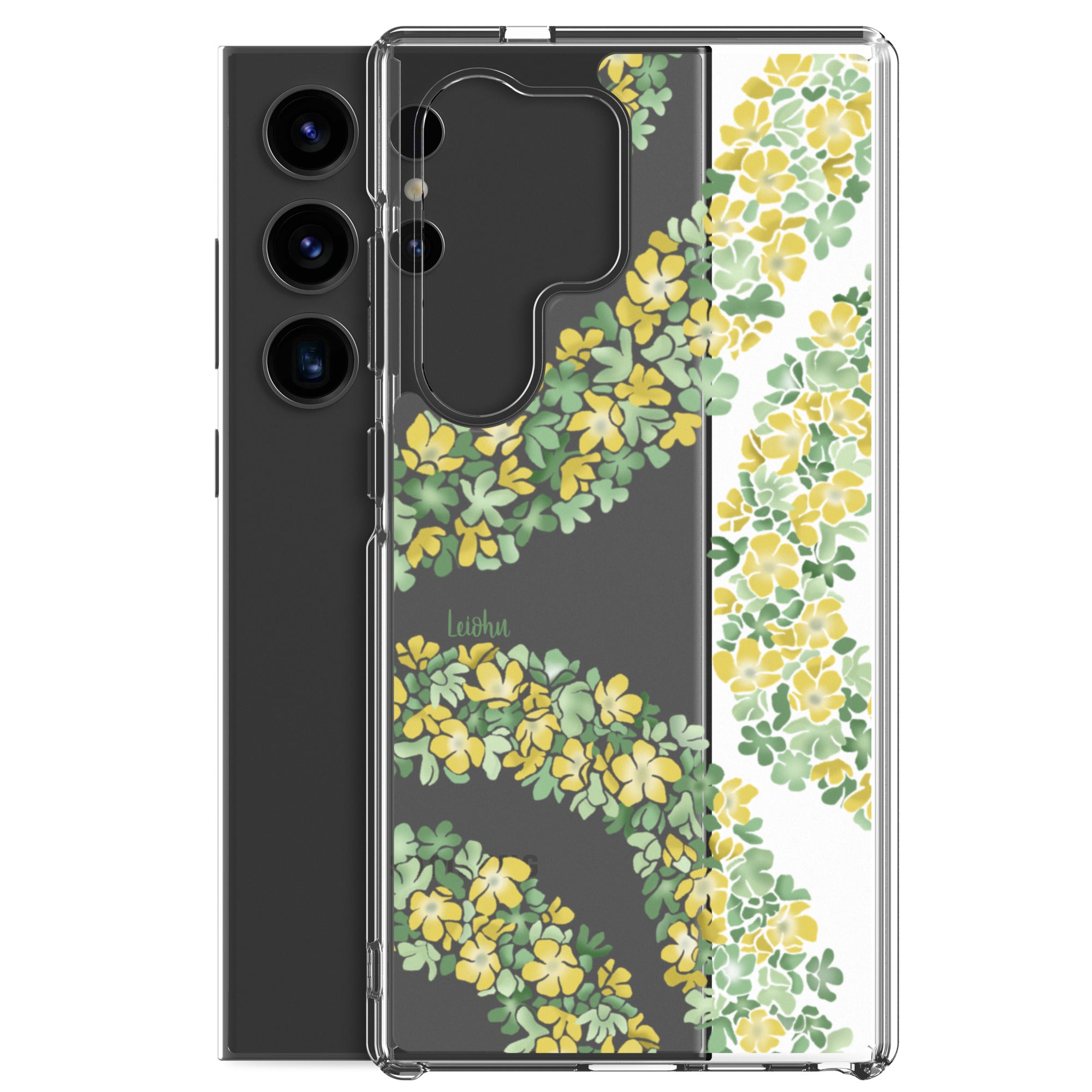 Double Pakalana Clear Case for Samsung Galaxy - Slim Protective Phone Cover for Everyday Use & Travel