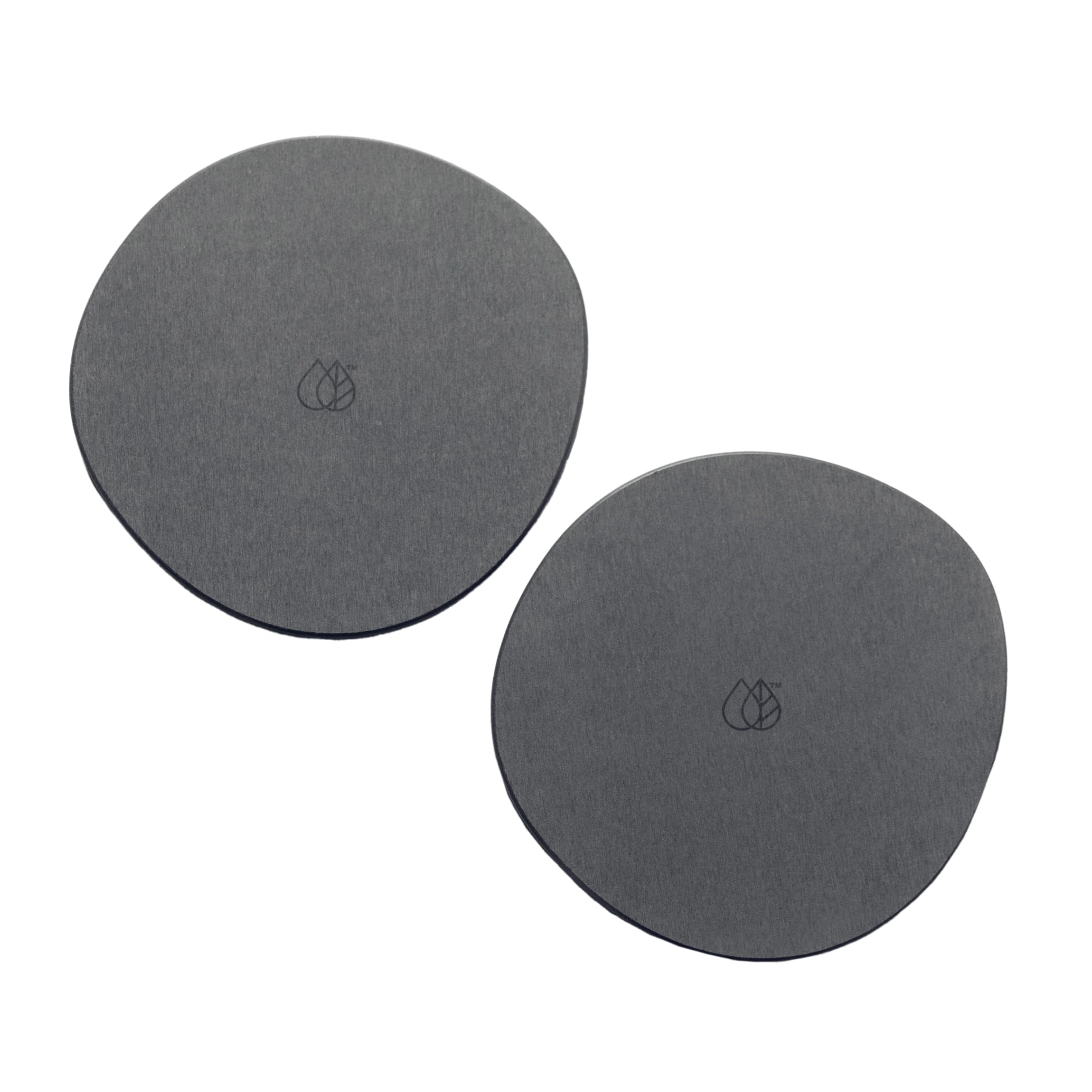 Dorai Stone Plant Pot Saucer - 2 Large Diatomite Water-Catching Trays for Indoor Plants | Perfect for Succulents, Herbs & Houseplants | Prevents Water Damage to Tables & Floors