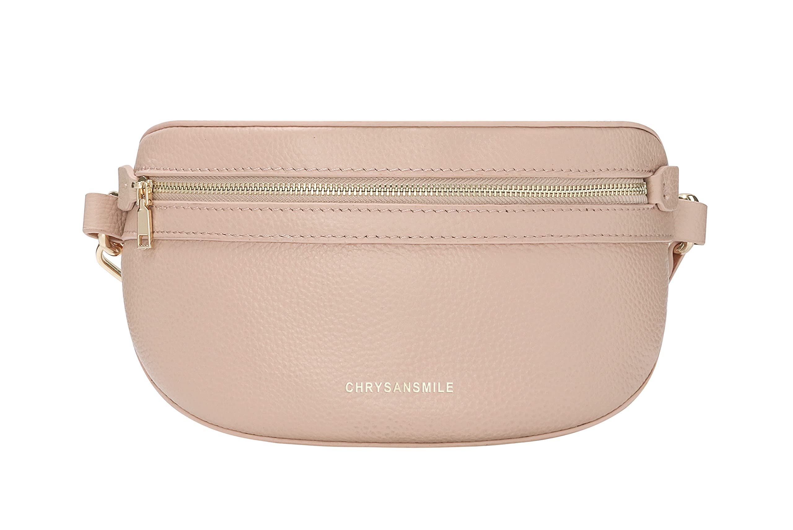 Genuine Leather Belt Bag Crossbody Fanny Pack for Women & Men - Fashion Waist Pack with Adjustable Strap - Pink | Perfect for Travel, Hiking, Running & Everyday Use