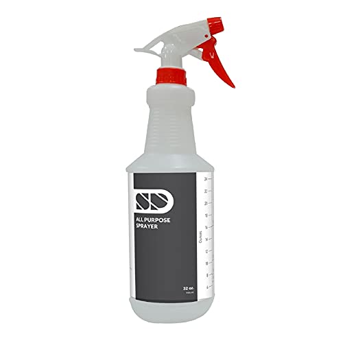 32 oz Professional Spray Bottle (Pack of 6) - Heavy Duty Chemical Resistant for Cleaning, Gardening & Home Use - 1015820