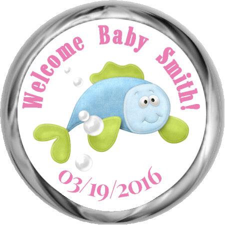 Fish Tales Stickers - Kisses Candy for Girls - Perfect for Scrapbooking, DIY Crafts, and Kids' Room Decor