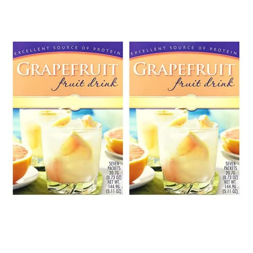 HealthyWise High Protein Grapefruit Drink - 15g Protein, Low Calorie, Low Carb, Low Sugar, Fat Free - 7 Servings per Box (2 Pack) | Perfect for Post-Workout Recovery, Weight Management & Healthy Snacking