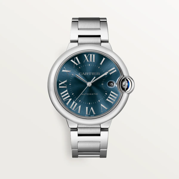 Cartier Ballon Bleu 40mm Stainless Steel Men's Luxury Watch - Perfect for Business, Formal Events & Gift Giving