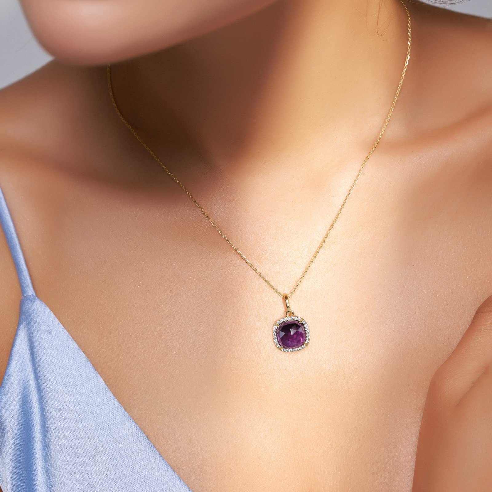 Jupiter Pendant Necklace for Women - Elegant Square Pendant Jewelry, Perfect Gift for Valentine's Day, Mother's Day & Birthdays | Ideal for Date Nights, Office Wear & Special Occasions