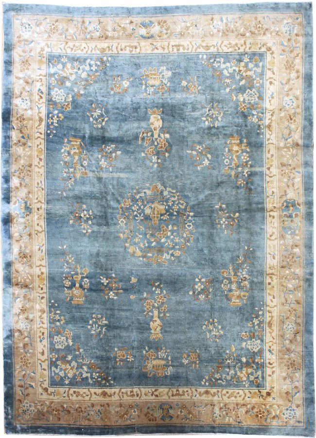 Vintage Handwoven Peking Rug JF4549 - Traditional Chinese Antique Carpet for Living Room, Bedroom & Home Decor