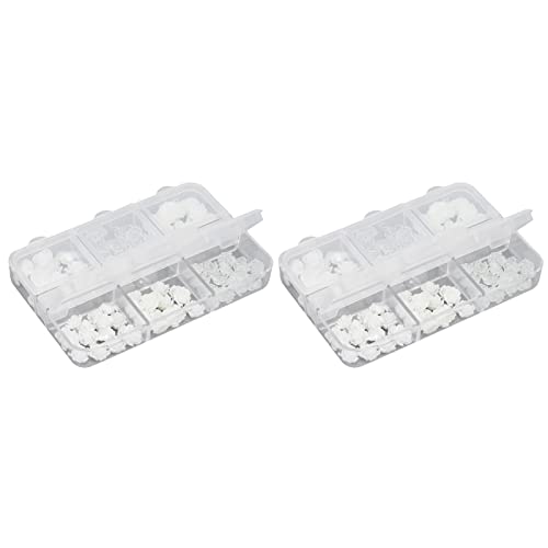 Portable Resin Nail Decoration Kit - 2 Boxes Rhinestone Nail Art Accessories for Women & Nail Salons | DIY Manicure, Party & Wedding Nail Designs