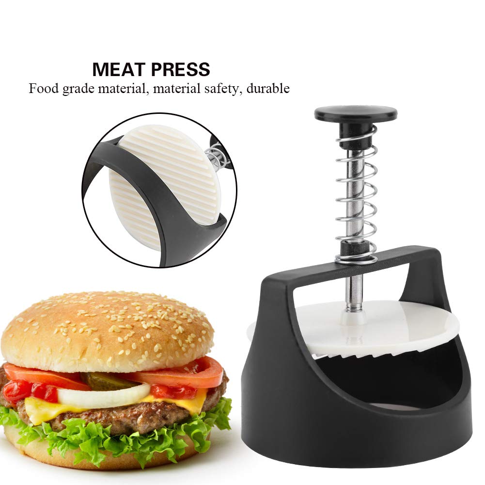2-Pack Stainless Steel Burger Press Patty Maker - Non-Stick Hamburger Patty Mold for Beef, Veggie & BBQ - Perfect for Grilling, Picnics & Backyard Cookouts
