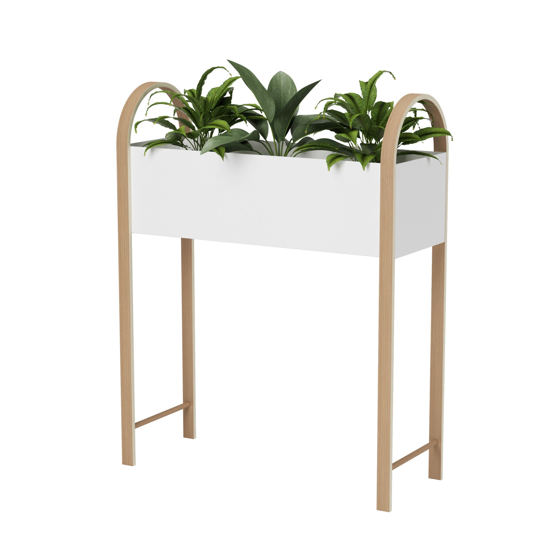 Bellwood Storage & Planter Box - Rustic Wooden Garden Planter with Storage Shelf for Outdoor Decor, Patio, Balcony & Backyard Organization