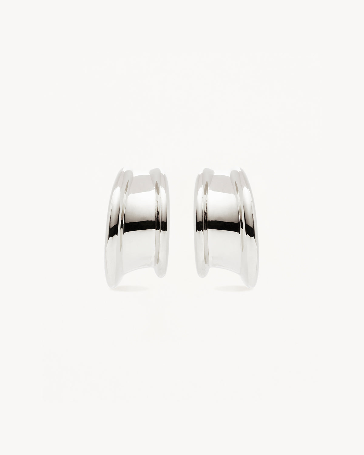 Sterling Silver Muse Large Hoop Earrings for Women - Elegant & Durable 925 Silver Jewelry - Perfect for Parties, Weddings & Everyday Wear