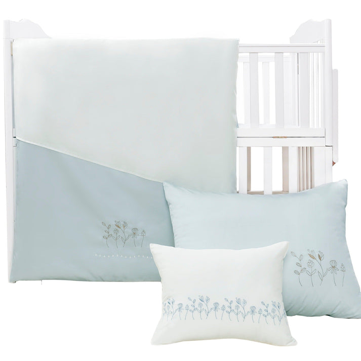 Mini Manila 5-Piece Crib Bedding Set - Soft Baby Crib Sheets & Blanket for Nursery, Boys & Girls - Perfect for Newborns, Toddlers & Daycare Use