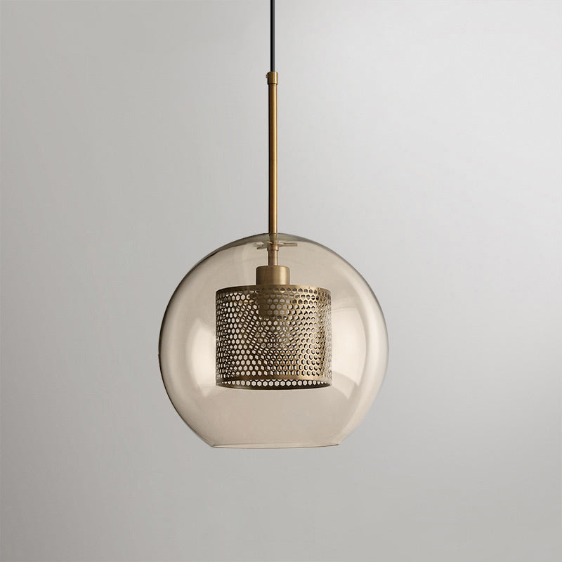 Chiswick Glass Pendant Light - Modern Hanging Ceiling Lamp for Kitchen Island, Dining Room & Bedroom Lighting