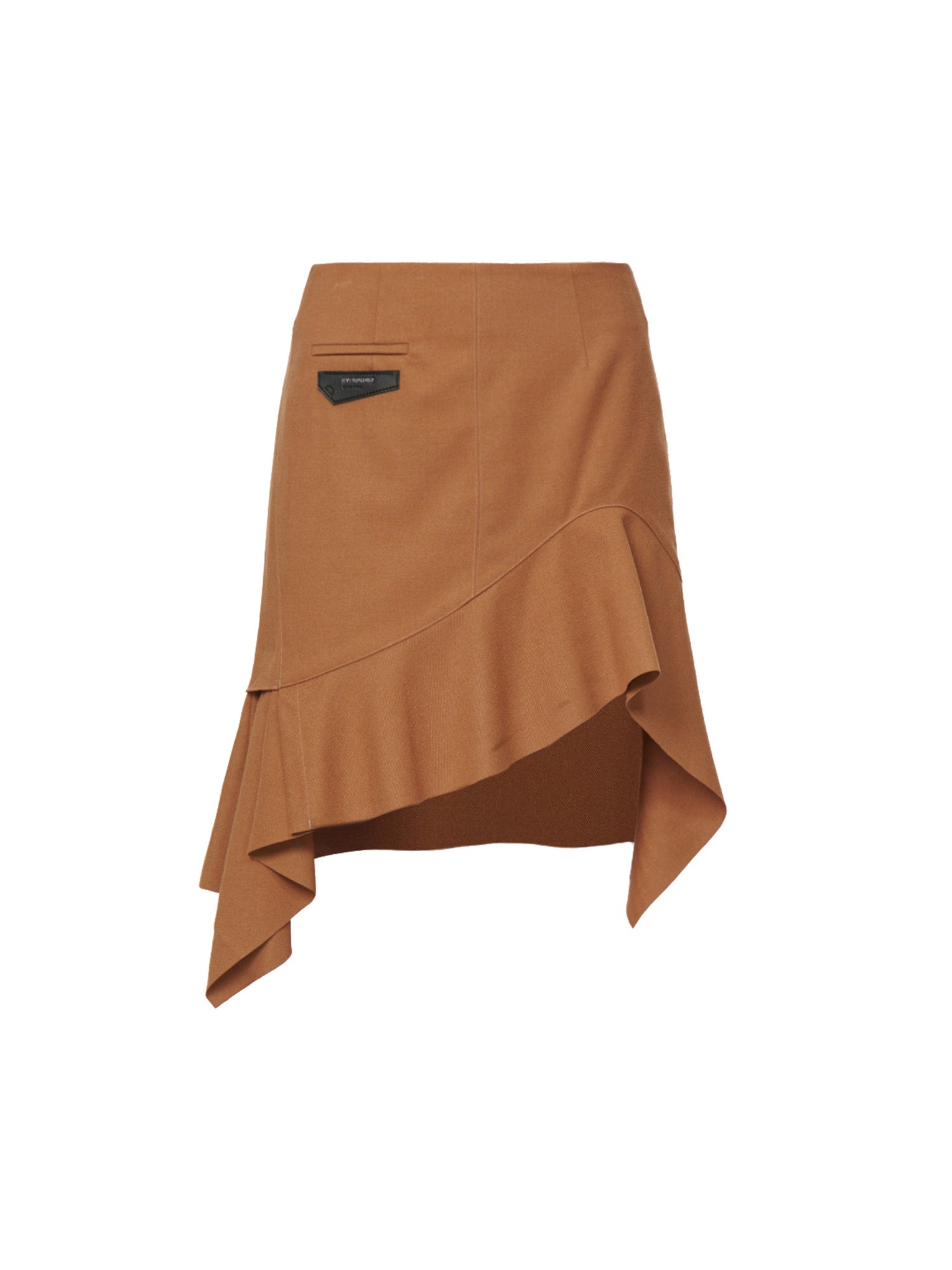 Stylish Leather Pocket Flap Asymmetric Skirt for Women | Fashionable High Waist Mini Skirt | Perfect for Casual Outfits, Date Nights & Office Wear