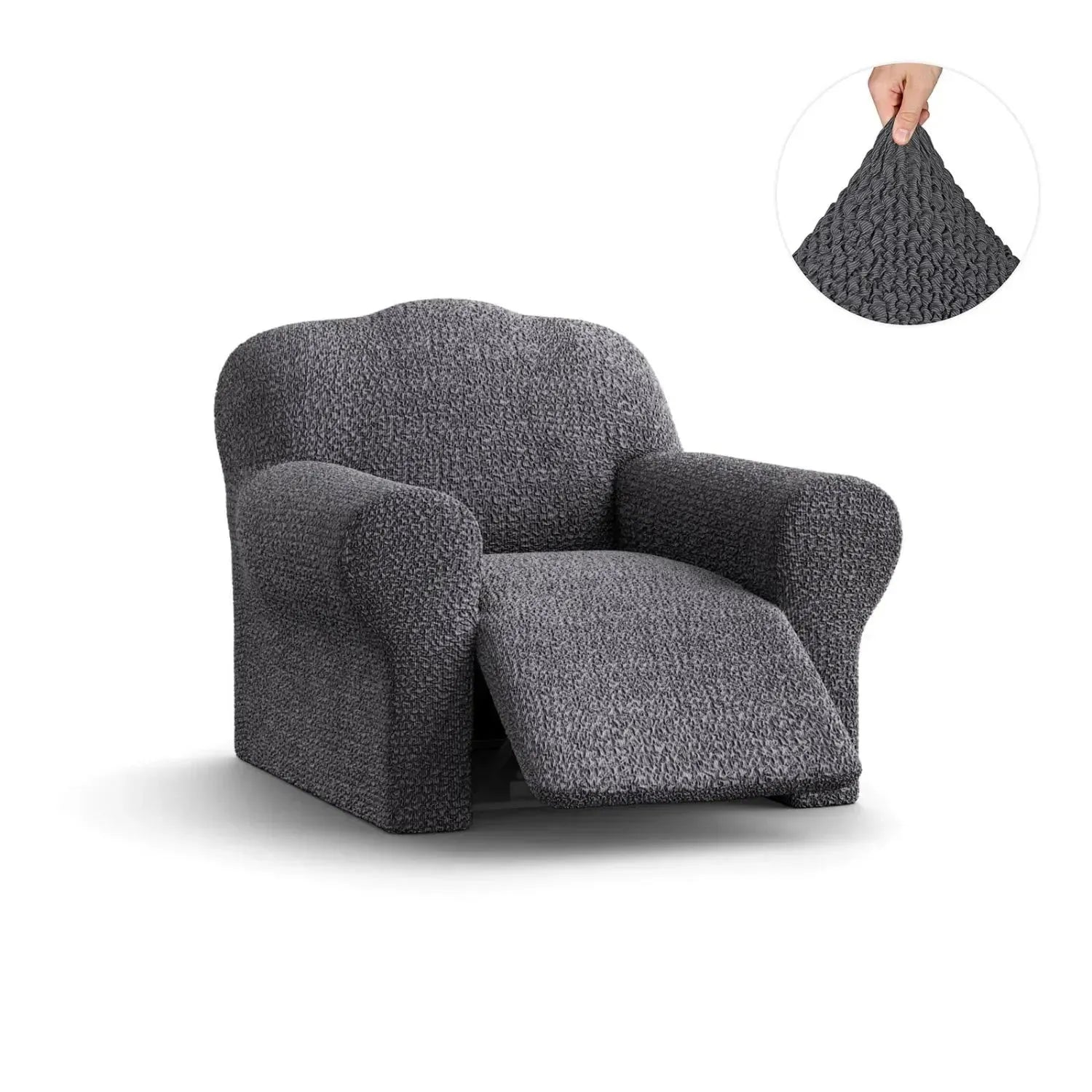 Comfortable Reclining Armchair Slipcover - Mille Righe Collection | Stretchable & Washable Sofa Cover for Living Room, Bedroom, or Home Theater