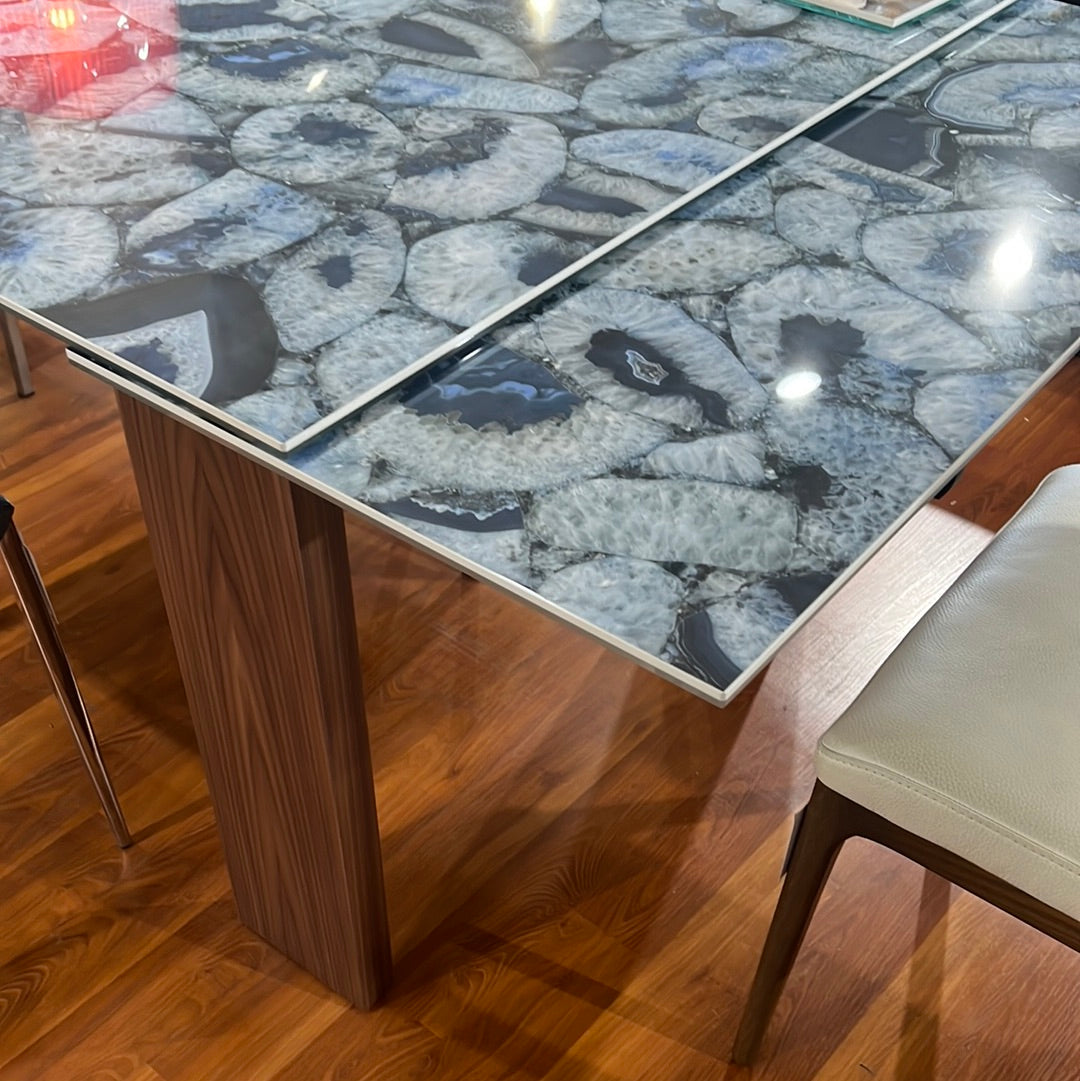 Tonin Casa Brooklyn Extendable Dining Table with White Ceramic Top | Italian Made Modern Design | Perfect for Small Spaces & Dinner Parties