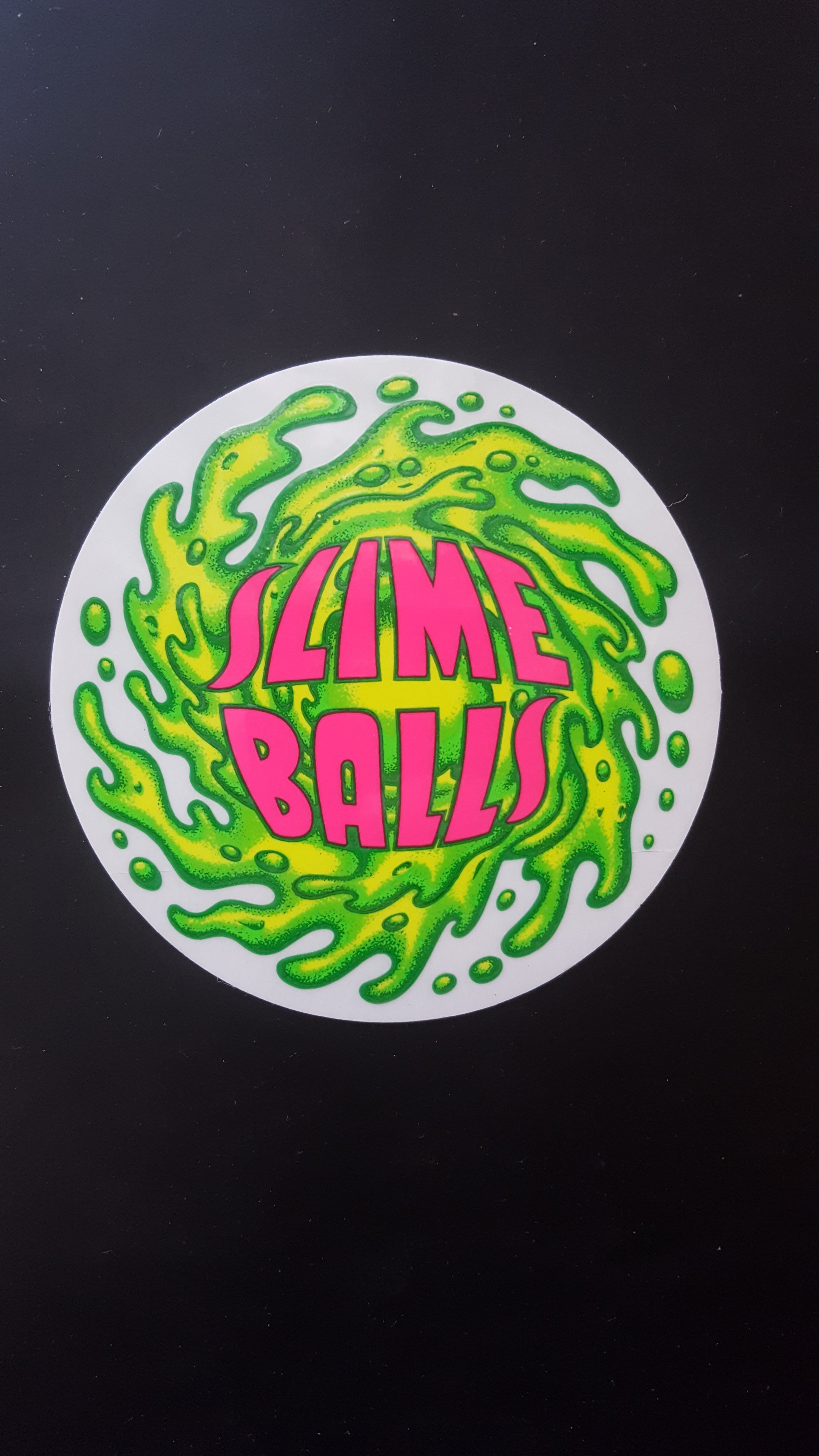 Santa Cruz Classic SLIME BALLS Sticker Pack of 4 - Durable Vinyl Decals for Skateboards, Laptops & Water Bottles - Perfect for Skateboarders & Street Art Enthusiasts