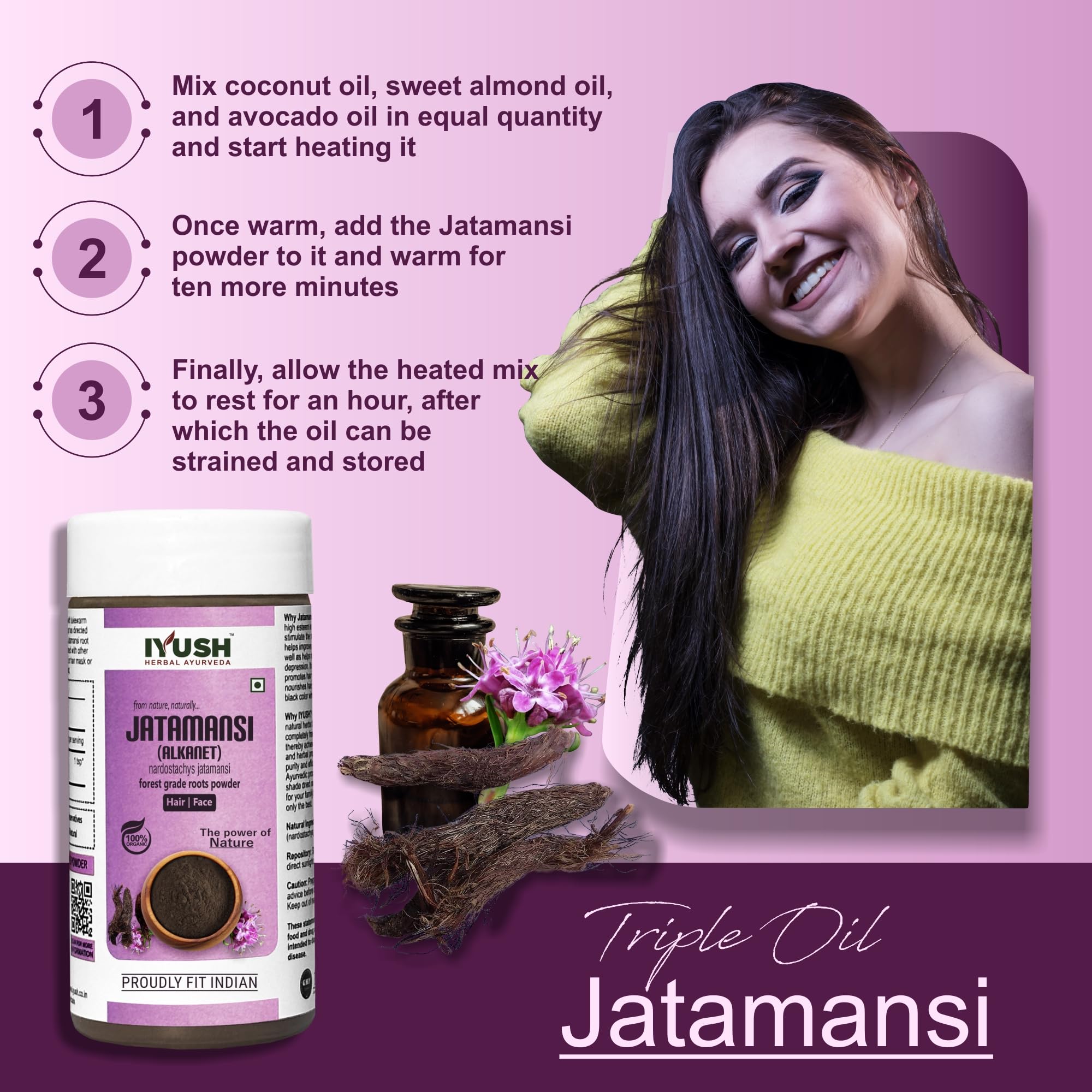 Organic Jatamansi Powder 250g - Ayurvedic Herbal Supplement for Hair Growth & Stress Relief | Pure Jatamasi Root Powder for Healthy Hair Care & Natural Relaxation | Perfect for DIY Hair Masks, Herbal Teas & Aromatherapy