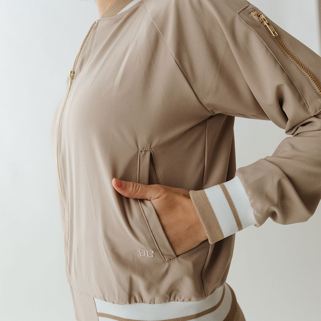 Vintage Cobblestone Bomber Jacket for Men - Classic Casual Outerwear with Zip Front & Ribbed Cuffs | Perfect for Streetwear, Fall Fashion & Everyday Wear