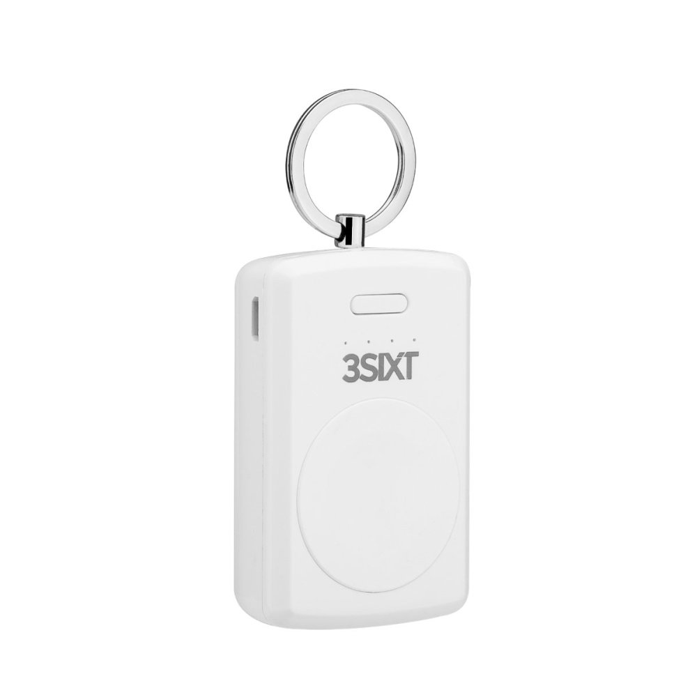 3sixT JetPak 1000mAh Apple Watch Portable Charger - Magnetic Power Bank Keychain for Apple Watch Series 9/8/7/6/SE/5/4/3/2 - Perfect for Travel, Workouts & On-the-Go Charging