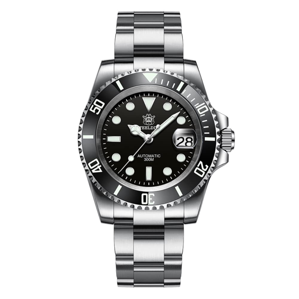 Steeldive Men's Automatic Diving Watch SD1953 - Stainless Steel Case, NH35 Movement, 300m Water Resistance - Perfect for Scuba Diving, Swimming & Outdoor Adventures