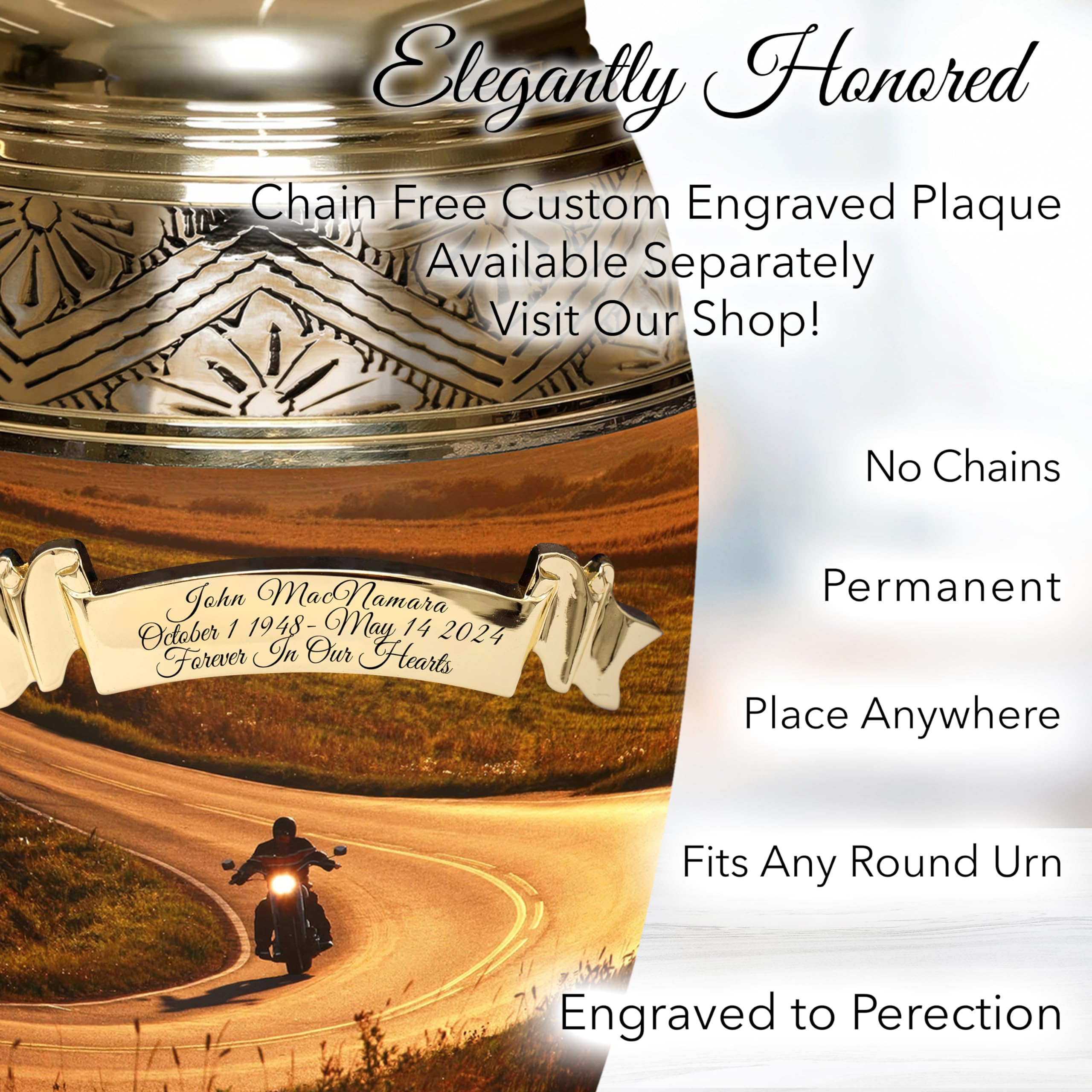Extra Large Personalized Cremation Urn for Adult Male Ashes - Handcrafted Decorative Urn for Human Ashes - Perfect for Memorial Services, Home Display & Honoring Loved Ones
