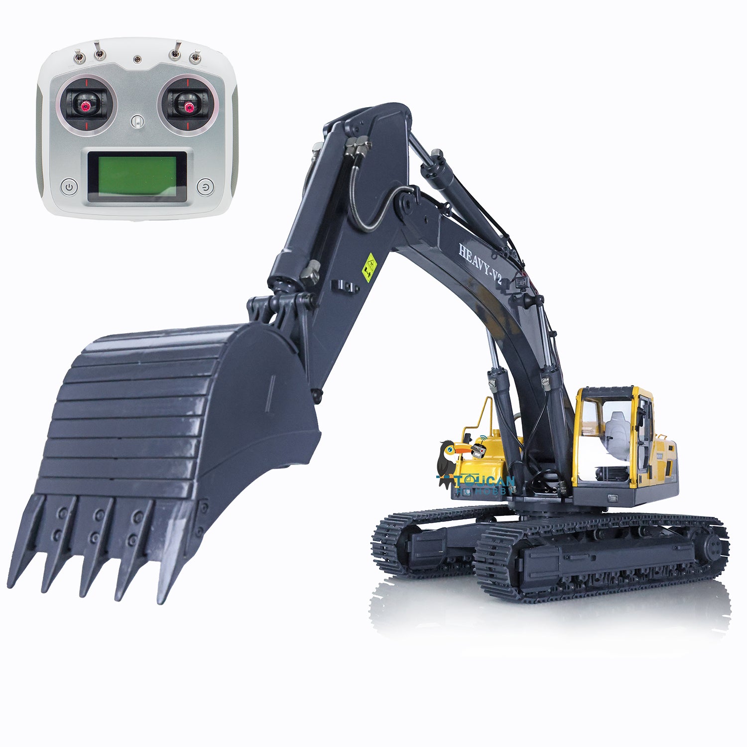 JDMODEL 1/14 Scale 360L RC Hydraulic Excavator Toy - Remote Control Construction Truck with Radio, Pump, Cylinder Motor, ESC & Tracks - Pre-Assembled & Painted - Perfect for Kids Play, Construction Enthusiasts & Collectors