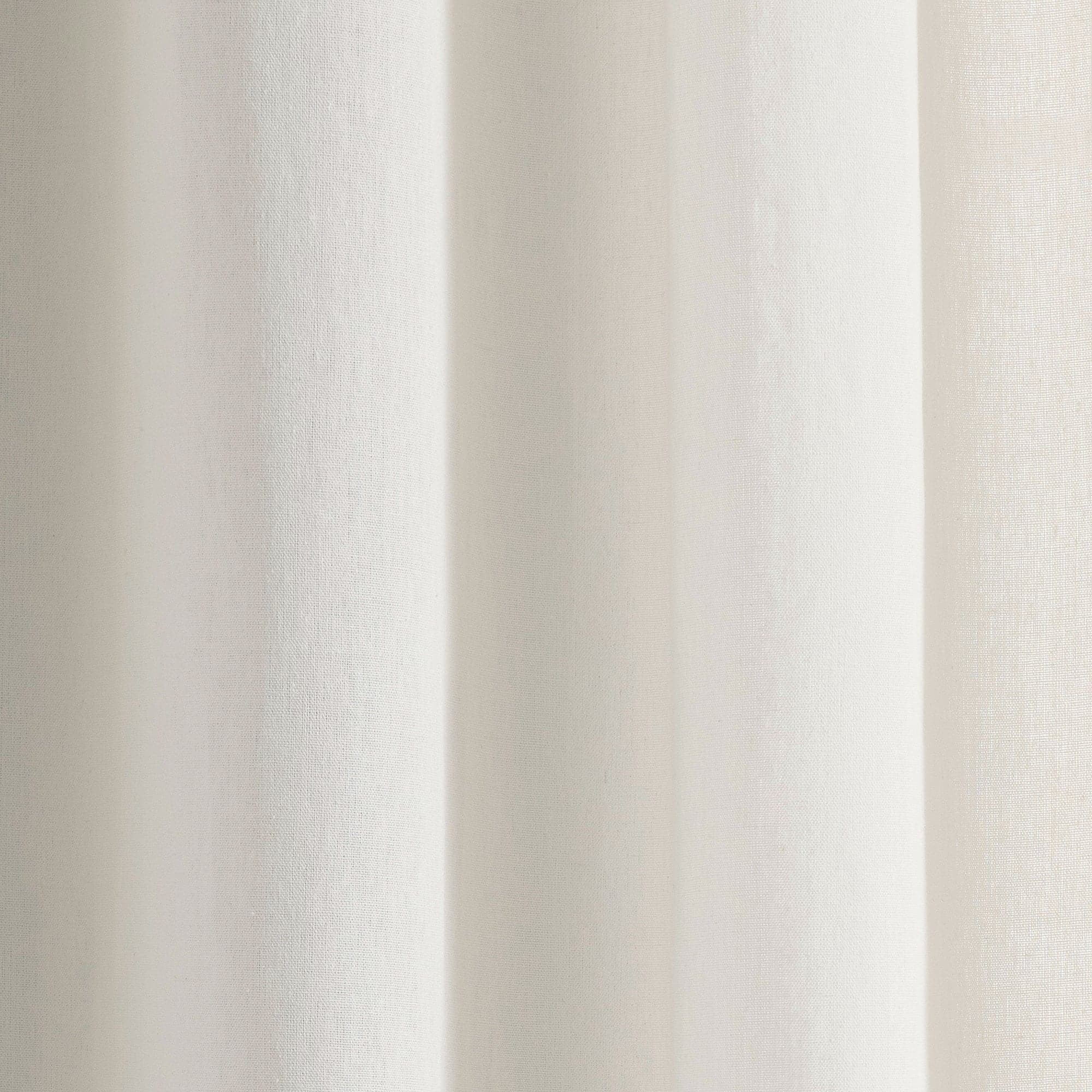 Luxury Modern Floral Linen-Like Embroidered Border Window Curtain Panel - Elegant Home Decor for Living Room & Bedroom