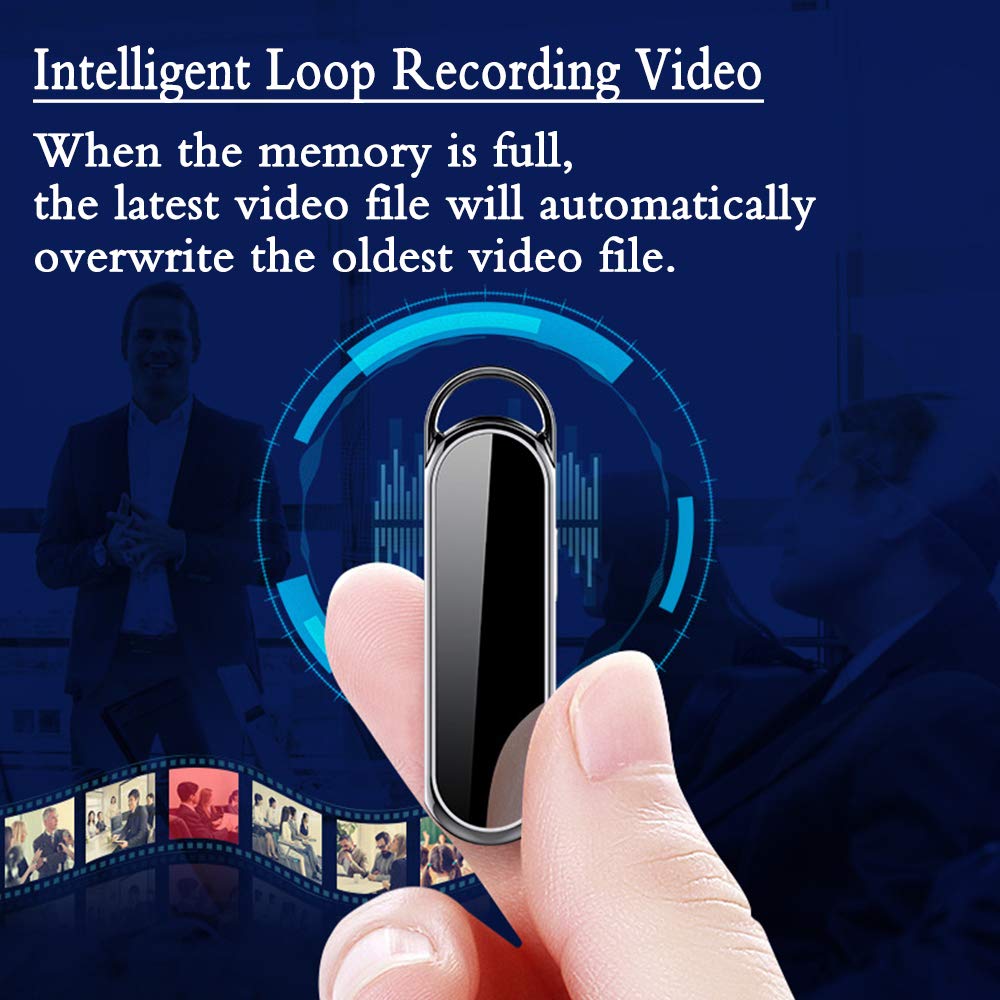 RNNTK Mini Spy Camera 1080P Full HD - Hidden Security Camera with Loop Recording, Night Vision, 160° Wide Angle for Home, Car, Office & Indoor Surveillance - Compact & Discreet Monitoring Solution