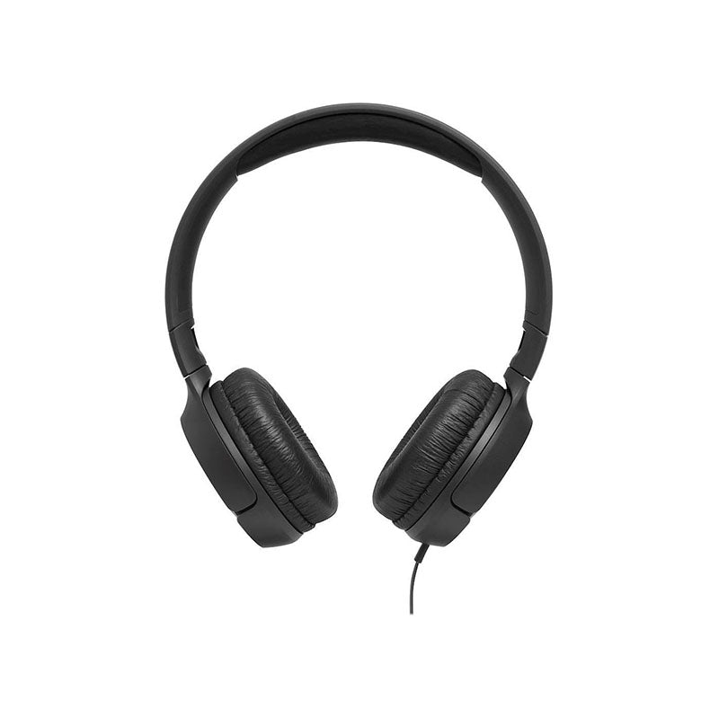 JBL Tune 500 Wired On-Ear Headphones with Mic - Black | Perfect for Workouts, Commuting & Gaming