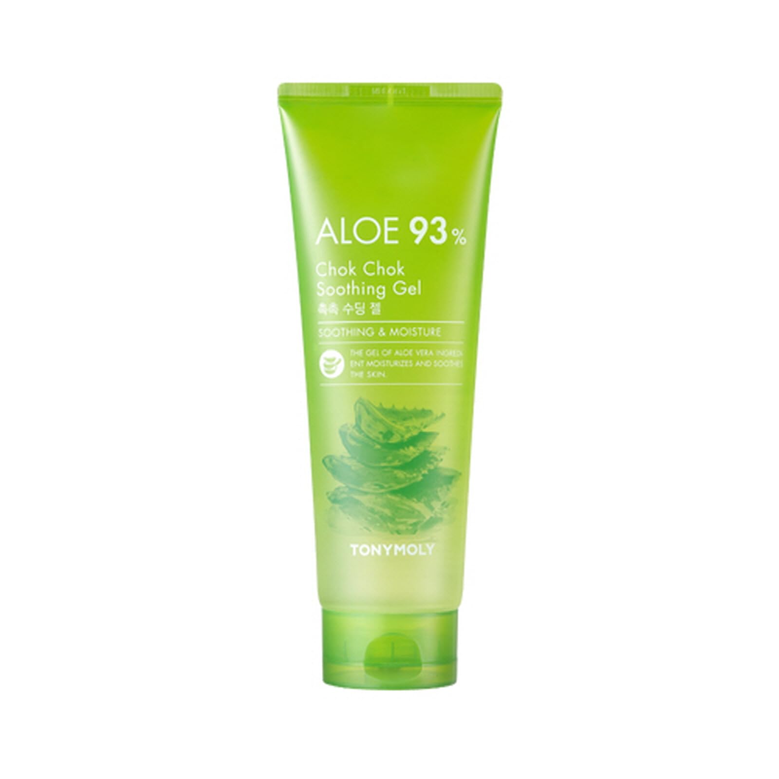 TONYMOLY Chok Chok Aloe Soothing Gel - 99% Pure Aloe Vera Gel for Face & Body Hydration, Korean Skincare Moisturizer for Sunburn Relief & Dry Skin - Perfect for Easter Basket Stuffers & Daily Skincare Routine