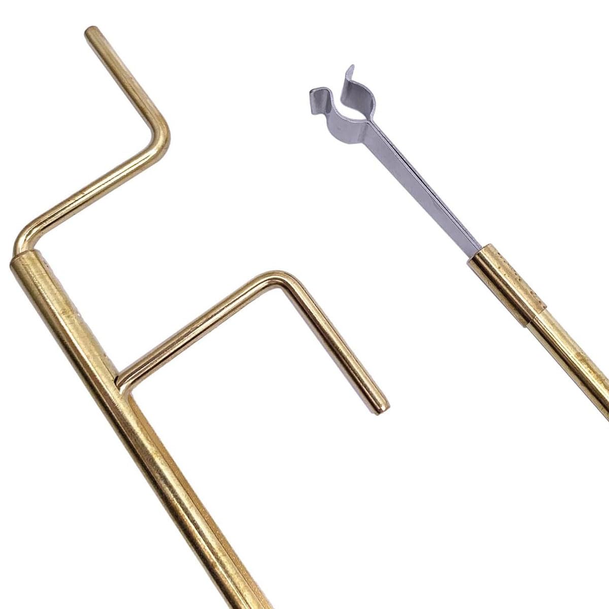 4Pcs Professional Cello Sound Post Tool Set - Straight & S Style Post Setter, Sound Post Gauge & Retriever Clip - Luthier Repair Kit for Cello Installation & Maintenance - Perfect for Instrument Makers & Music Repair Shops