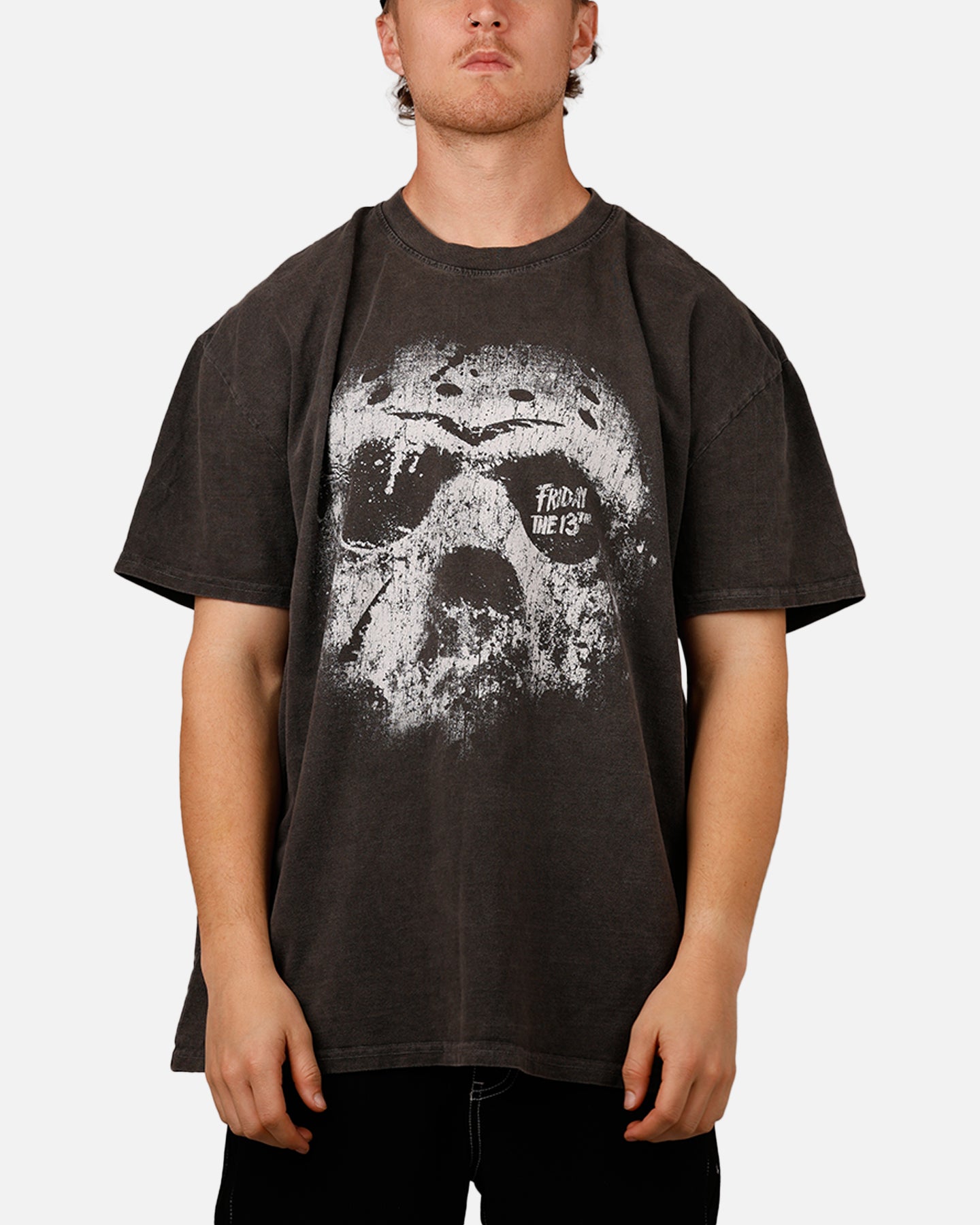 Friday The 13th Horror Classics Heavy Cotton T-Shirt - Vintage Black Wash | American Thrift Style for Halloween & Horror Movie Nights