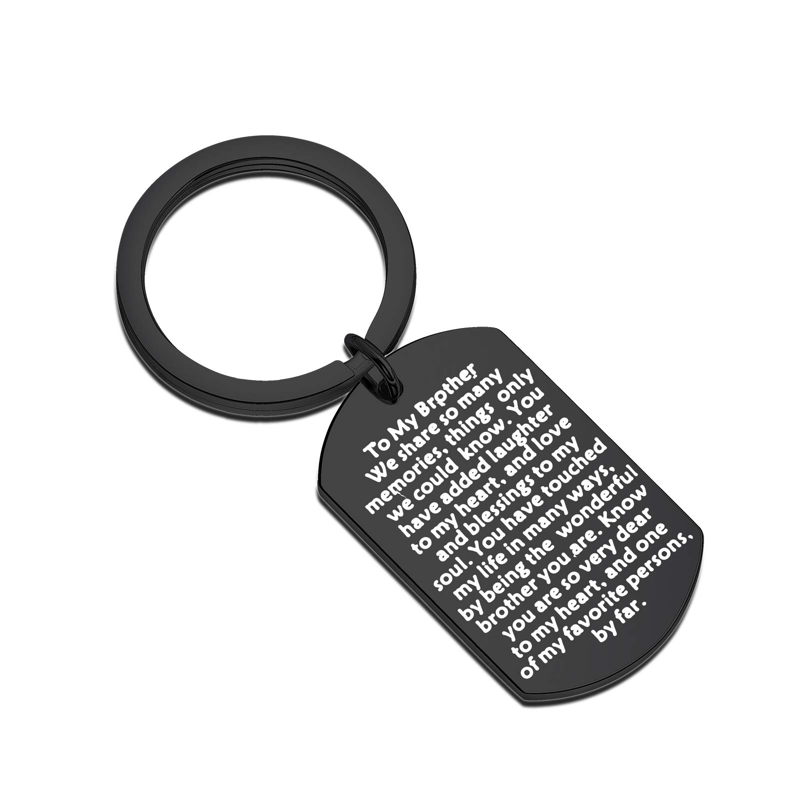 AKTAP Brother Gifts - Engraved Men's Jewelry for Graduation, Birthday & Family Occasions | Perfect Gift for Brother, Son, Husband | Ideal for Special Celebrations & Keepsake Moments