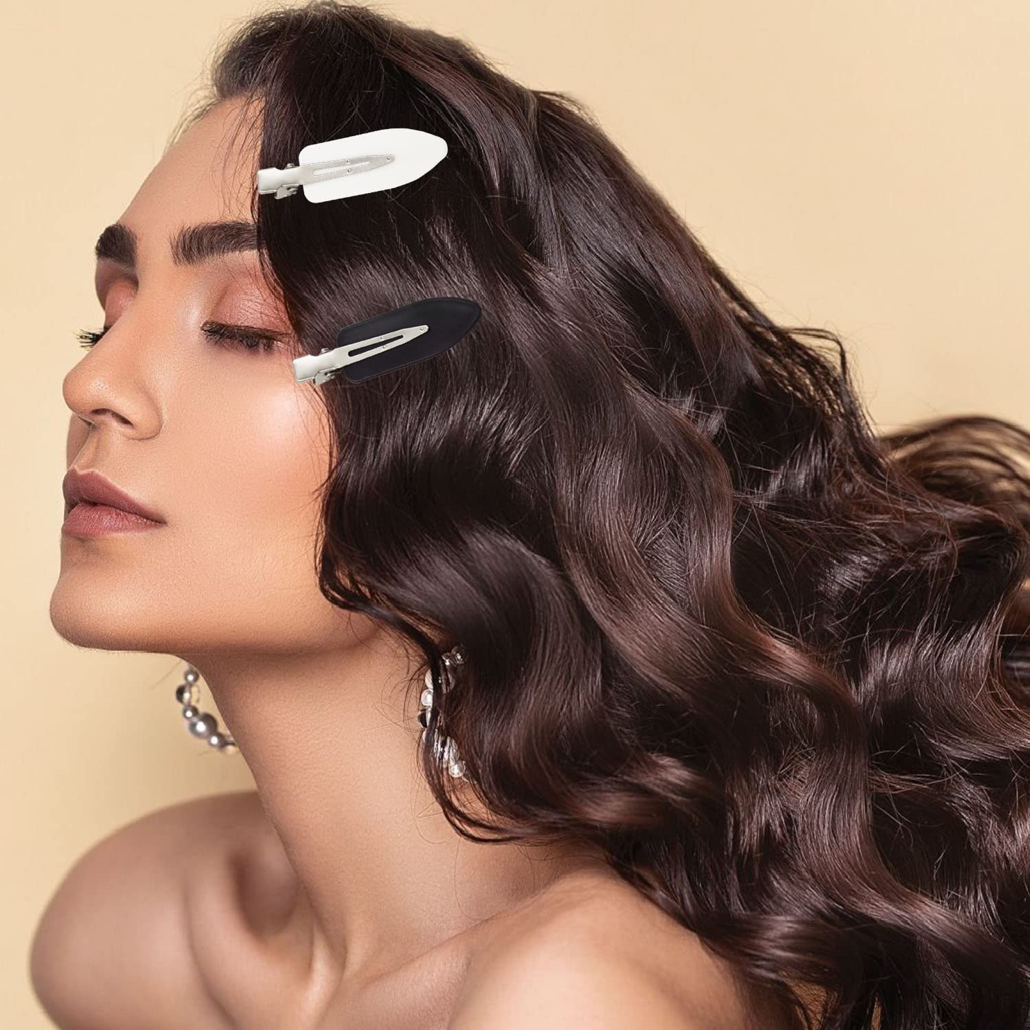 20 Pcs No Crease Hair Clips for Women & Girls - Non-Slip Hair Curl Pins, 6cm Hair Accessories for Styling, Braiding & Updos - Perfect for Daily Use, Salon & Special Occasions