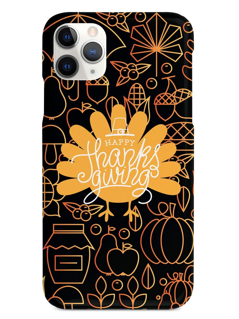 Premium 3D Textured Protective Case for iPhone 11 Pro Max | Thanksgiving Turkey Design | Shockproof & Scratch-Resistant Cover | Perfect for Daily Use, Travel & Holiday Gifts