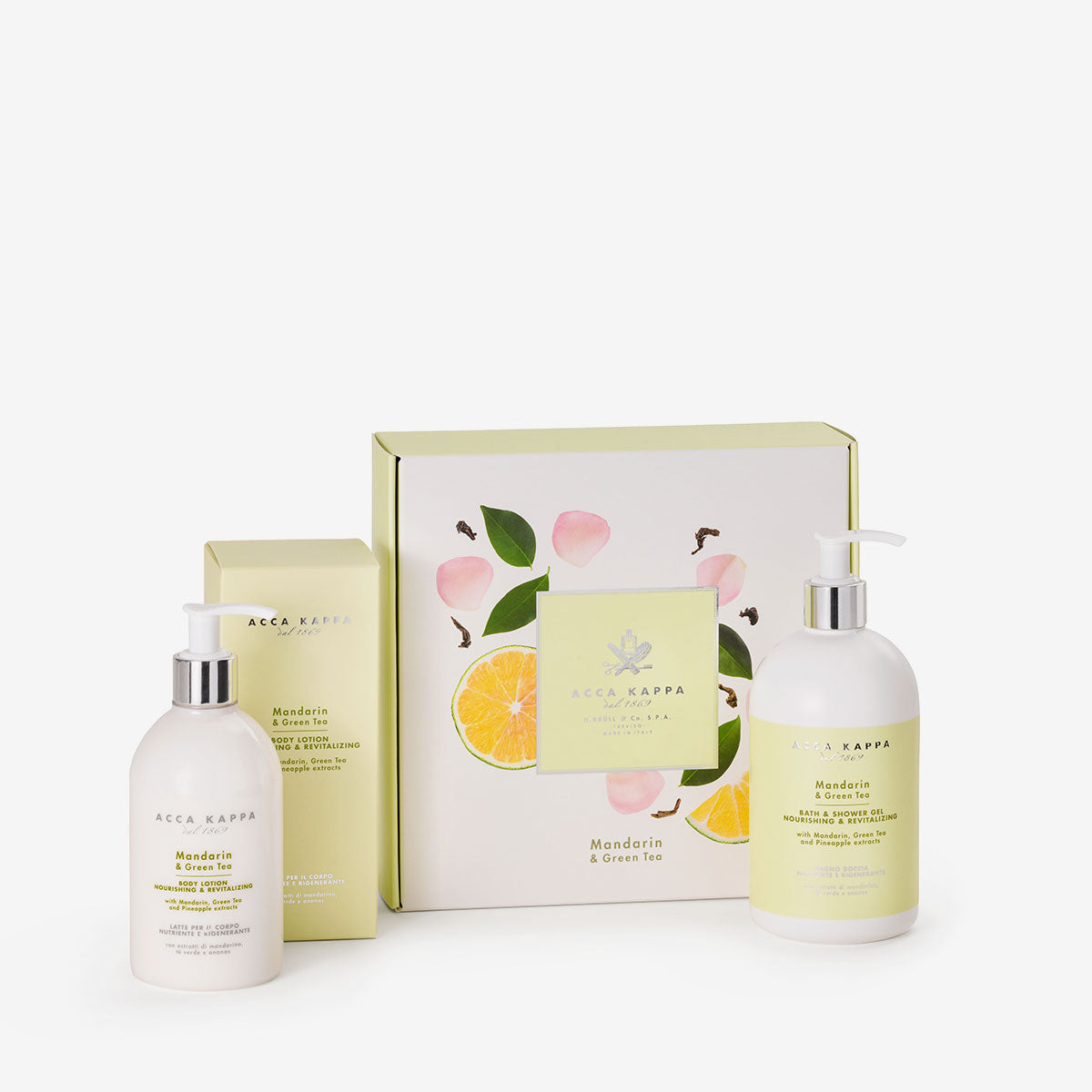 Refreshing Mandarin & Green Tea Shower Gel & Body Lotion Gift Set - Natural Aromatherapy for Relaxing Bath & Skincare Routine - Perfect Spa Gift for Women & Men