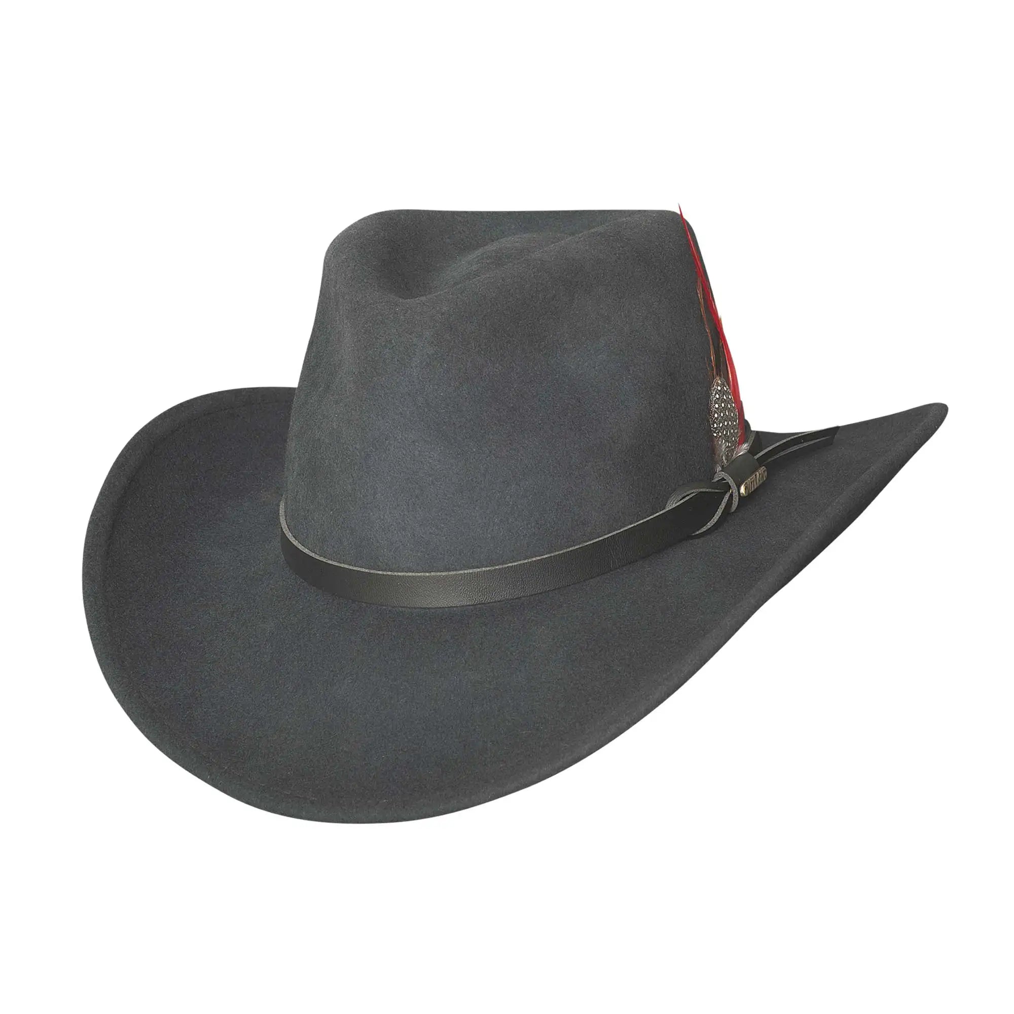 Bullhide Voyager Wool Felt Outdoorsman Hat - Durable & Stylish Hunting & Fishing Hat for Men - Perfect for Camping, Hiking & Outdoor Adventures