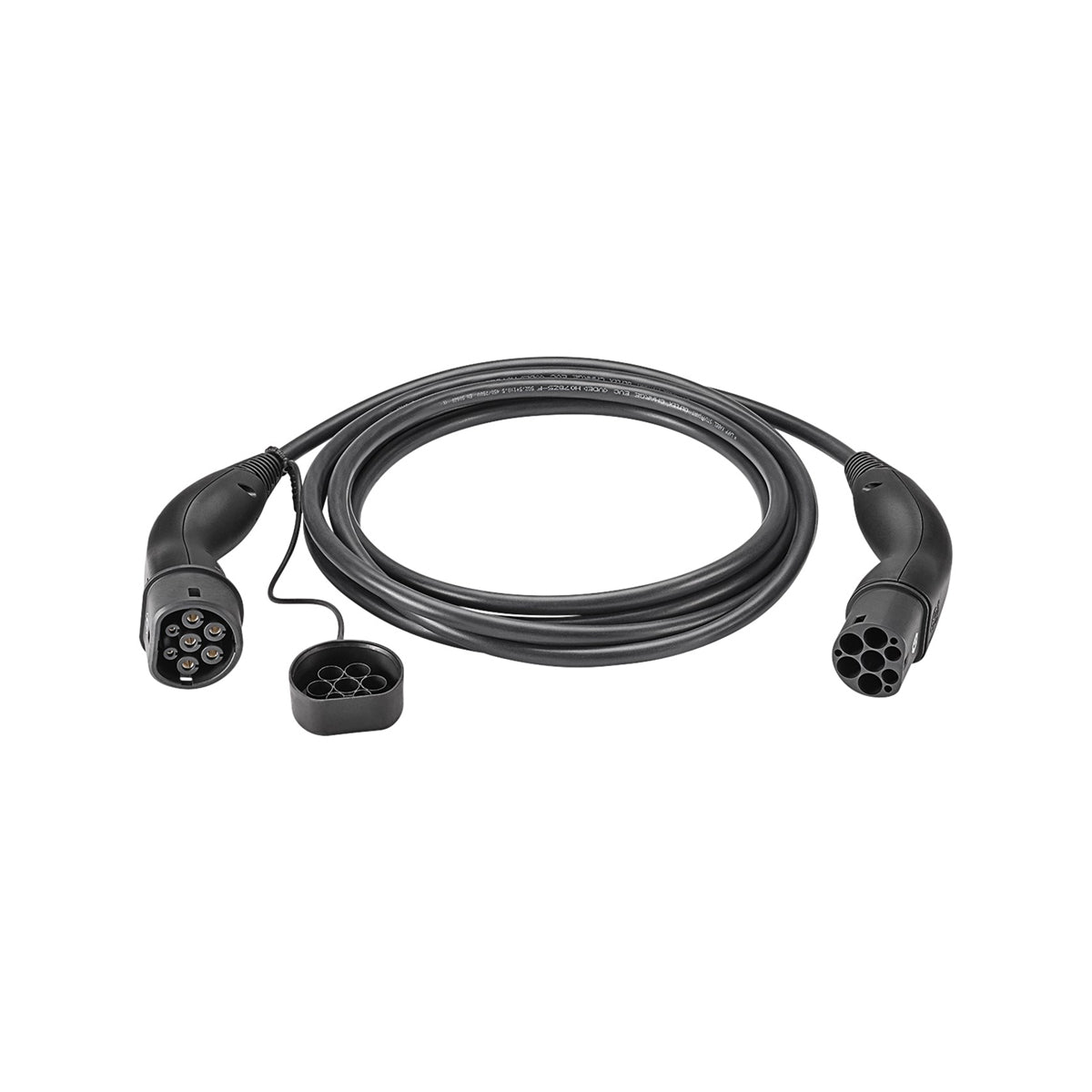 LAPP EV Charging Cable Type 2 (22kW 3 Phase 32A) 7m Black - Fast Home & Public Station Charging for Electric Vehicles