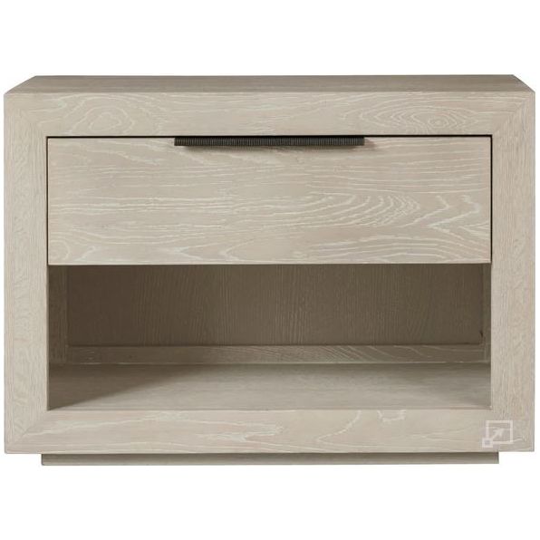 Modern Nightstand with USB Ports - Wooden Bedside Table with Drawer & Shelf for Bedroom, Living Room, or Office - Stylish Storage Solution for Phones, Books & Essentials