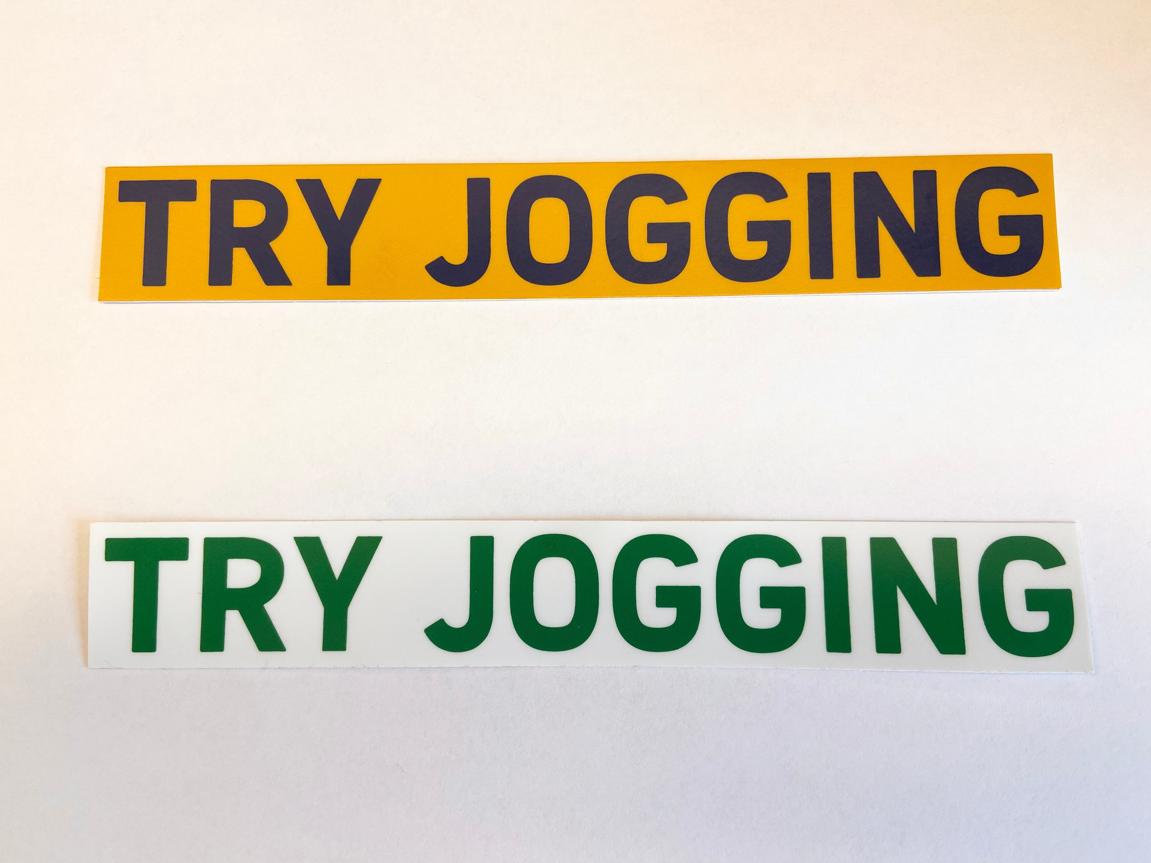 Premium Jogging Decal Stickers - Waterproof & Durable for Running Gear, Shoes, and Fitness Equipment - Perfect for Athletes and Outdoor Enthusiasts