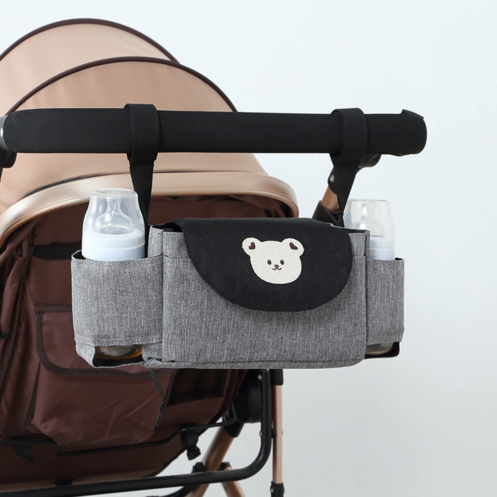 Lightweight Stroller Cup Holder - Insulated Drink & Snack Storage Bag for Baby Pram, Pushchair, Wheelchair - Perfect for On-the-Go Parents, Outdoor Walks & Travel Accessories